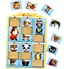 Деревянный пазл-вкладыш "Удивительные зверята-2" Ubumblebees (ПСФ131) PSF131, 6 животных