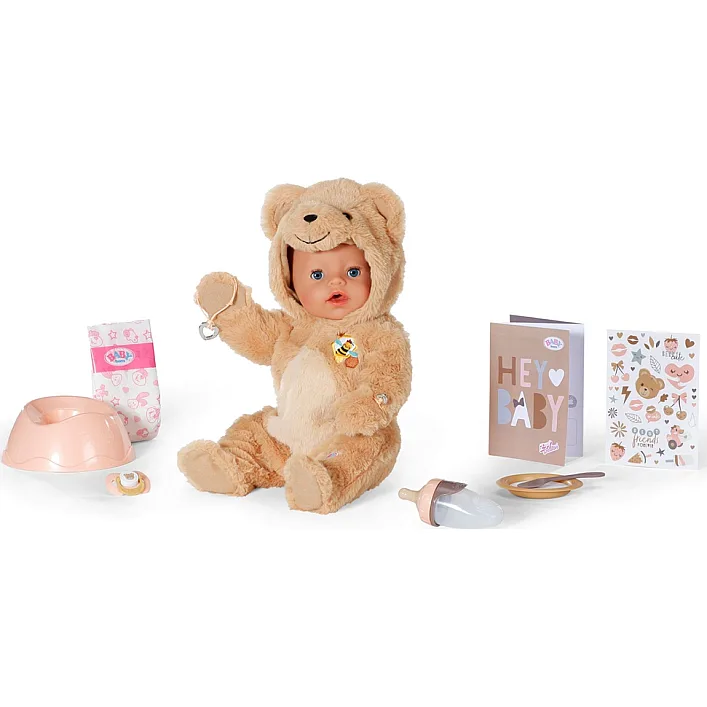 Лялька BABY BORN – ЕММА У КОСТЮМІ ВЕДМЕДИКА (43 cm, з аксесуарами)