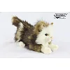 М' игрушка Котенок бежево-белый, лежащий, L. 25см, HANSA (8233)
