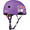 Захисний шолом MICRO - ФІОЛЕТОВИЙ З КВІТАМИ (48-53 cm, S)