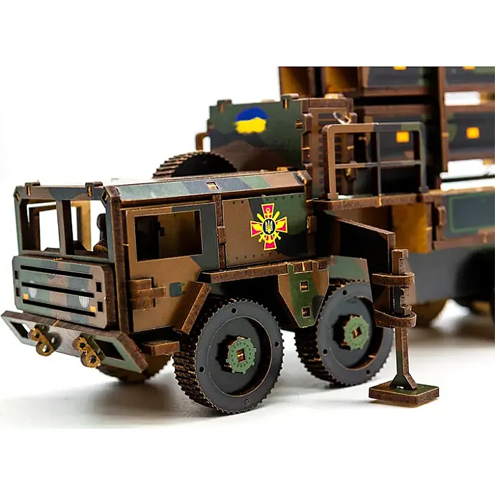 Деревянный 3D конструктор "ЗРК НАСАМС" 160 дет., 160-02397 г. 25*10*6,5 см PuzzleOk (Дер7793)