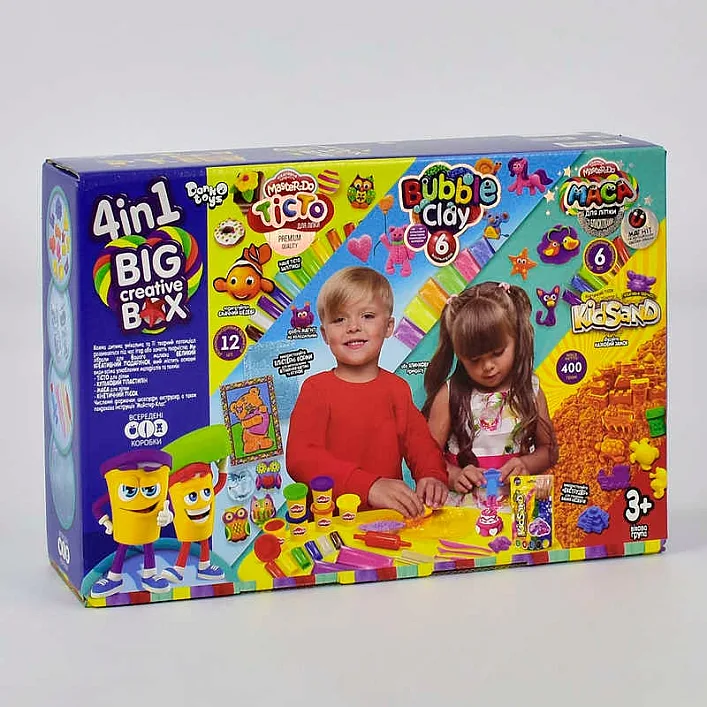 гр Набір для ліплення "4 в 1 Big creative box" BCRB-01-01U УКР. (4) "Danko Toys"