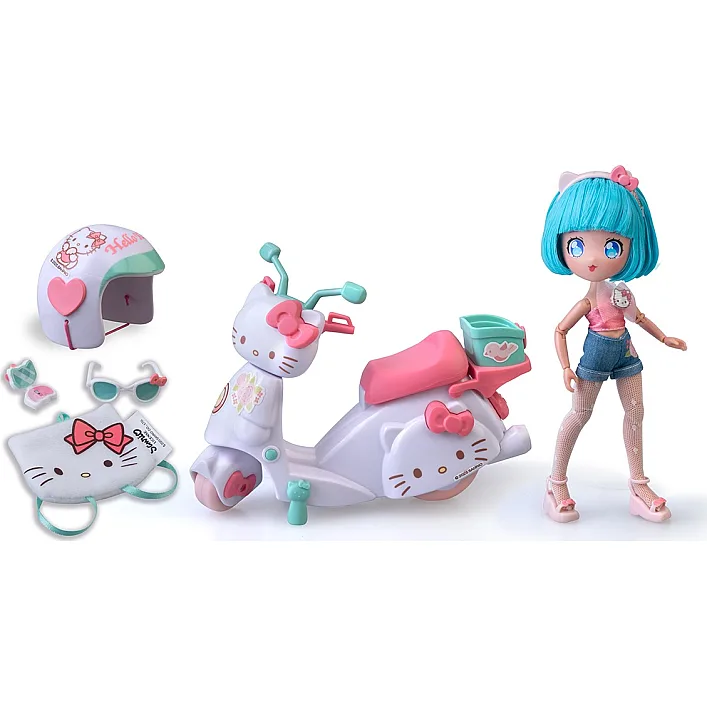 Игровой набор 4SF Manga Dolls серии Hello Kitty – Красотка Пинк на скутере