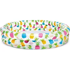 Бассейн INTEX "Ананасы" "Тропические рыбки" 3 секции в шарик 59431 г. 132*28см (Рез9431)