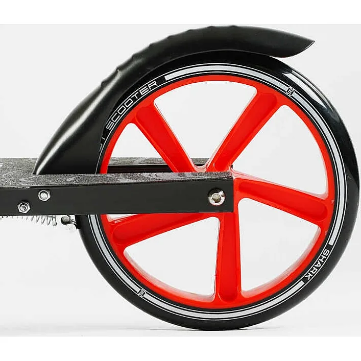 Самокат двухколесный "Best Scooter" SH-25048 (4) "SHARK", с ручным тормозом, зажим руля, колеса PU - 20 см, 1 амортизатор, в коробке
