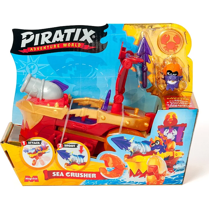 Игровой набор Piratix S - Пиратский корабль Морской громовержец