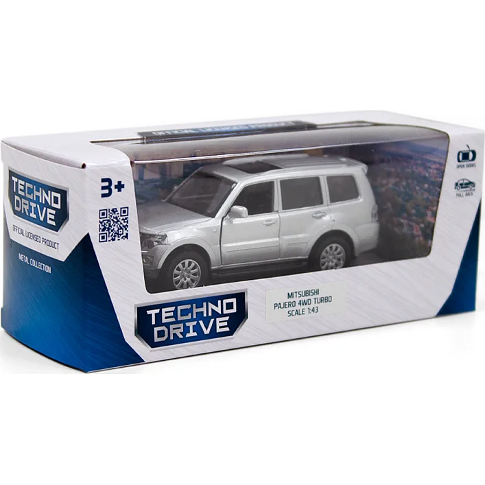 Автомодель - MITSUBISHI PAJERO 4WD TURBO (сріблястий)