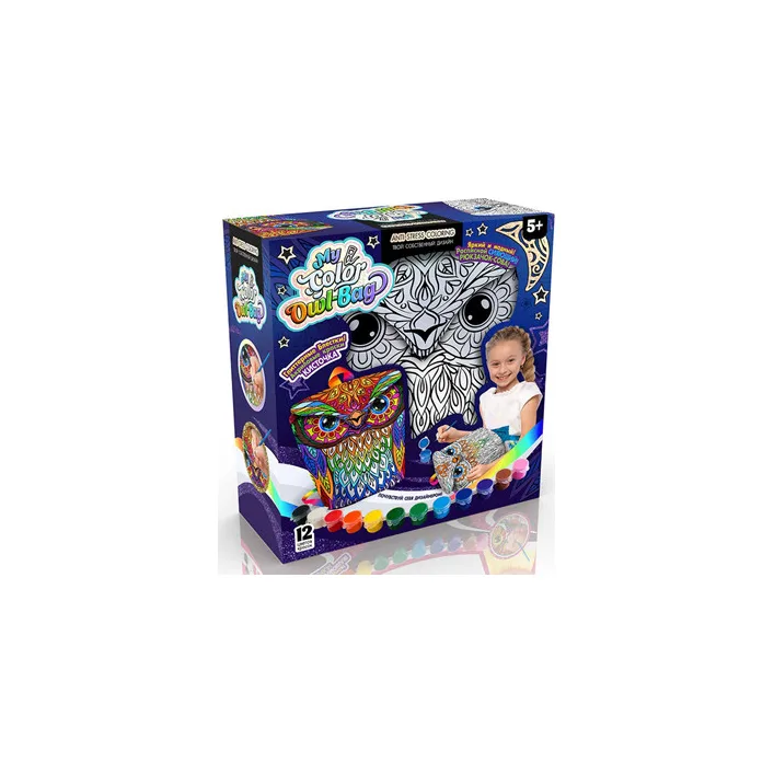 Креативна творчість "My Color Owl-Bag" рюкзачок-сова COWL-01-01U DANKO (Нас4525)