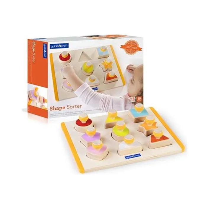 Рамка-вкладиш Guidecraft Manipulatives Форми з ручками (G6742)