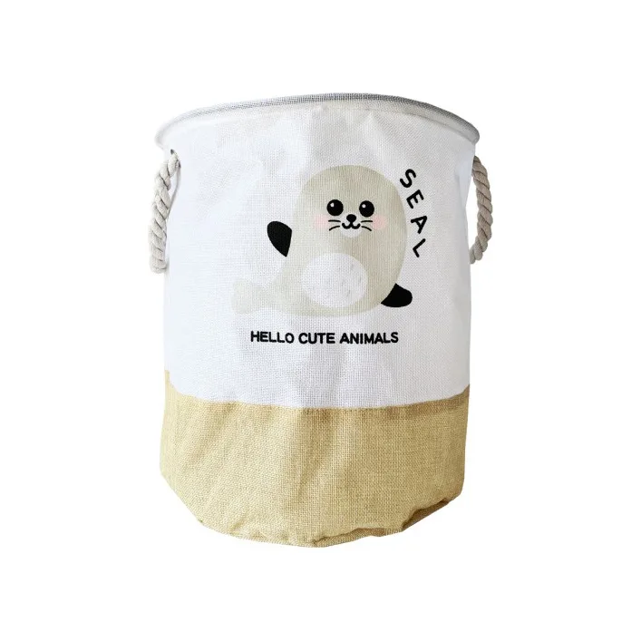 Кошик для іграшок та білизни "Hello cute animals Кіт" MGZ-1006(Gold) 35 х 40 см