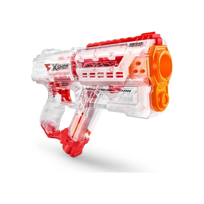 Скорострельный бластер X-Shot Chaos Faze Respawn 12 шариков (36499)