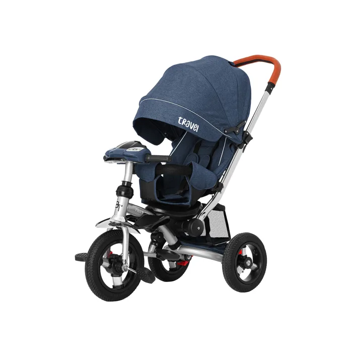 Велосипед трехколесный TILLY TRAVEL T-387/1 Синий лен (Вел3873)