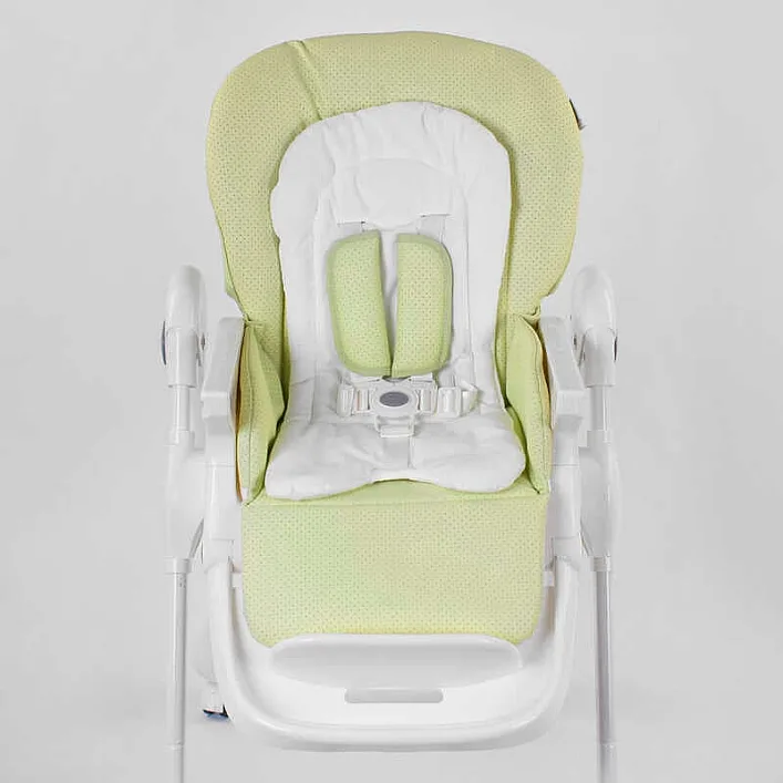 Стульчик для кормления Toti W-56077 (1) мягкий PU, мягкий вкладыш, 4 колеса, съемный столик, в коробке