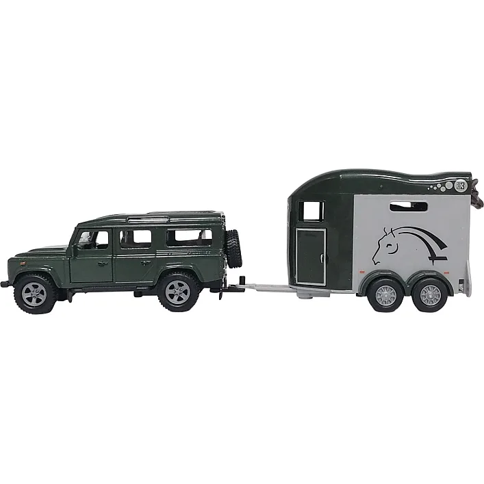 Ігровий набір - LAND ROVER (з причіпом і фігурками коней)
