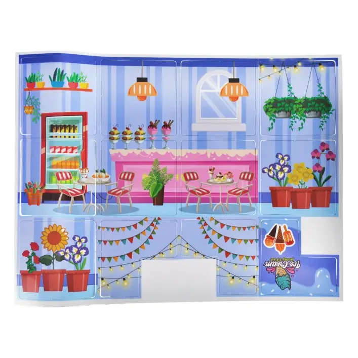 Магнитный конструктор "Ice cream shop", 69 деталей (Кон6879)