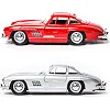 Автомодель - MERCEDES-BENZ 300 SL (1954) (асорті червоний, сріблястий, 1:24)