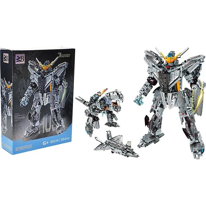 Конструктор 88034A "Трансформер" 884 дет. в коробці р.40,5x9,5x59,5 см YG Toys