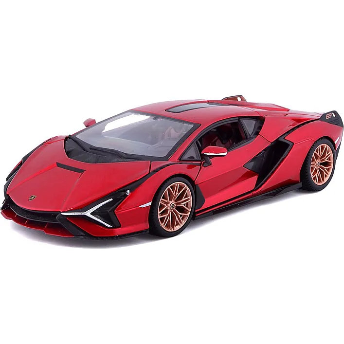 Автомодель - LAMBORGHINI SIÁN FKP 37 (асорті зелений металік, червоний металік, 1:24)