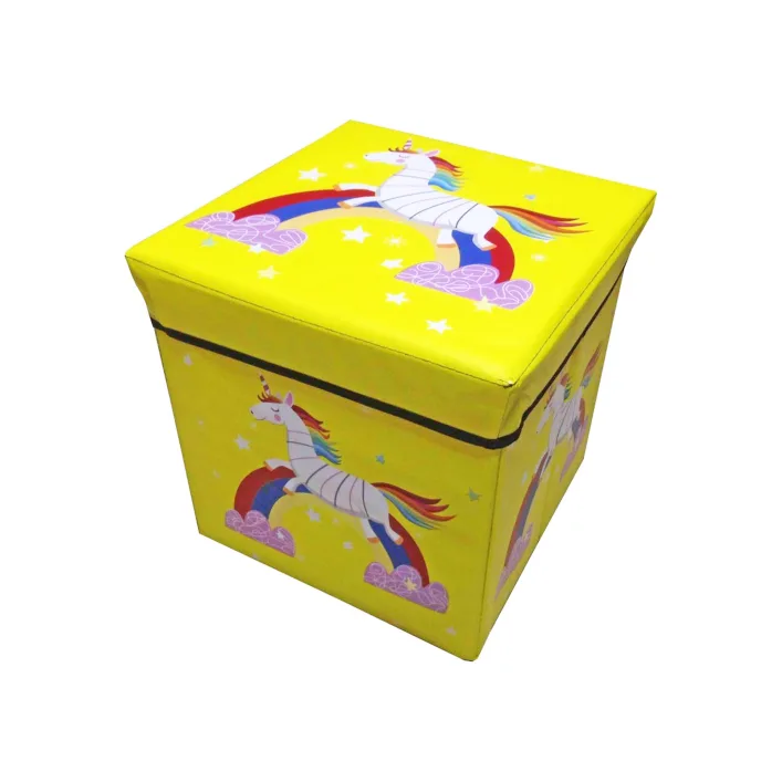 Кошик-скриня для іграшок CLR607, 4 види, з кришкою, в пакеті 31*31*31 см (Різ0607)
