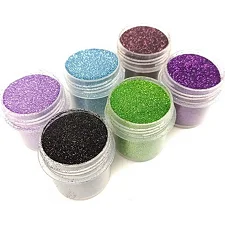 Набор глиттера для био-тату "Большой № 4" glitter-set-big-6x-4, 6 штук по 12 мл