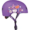 Захисний шолом MICRO - ФІОЛЕТОВИЙ З КВІТАМИ (48-53 cm, S)