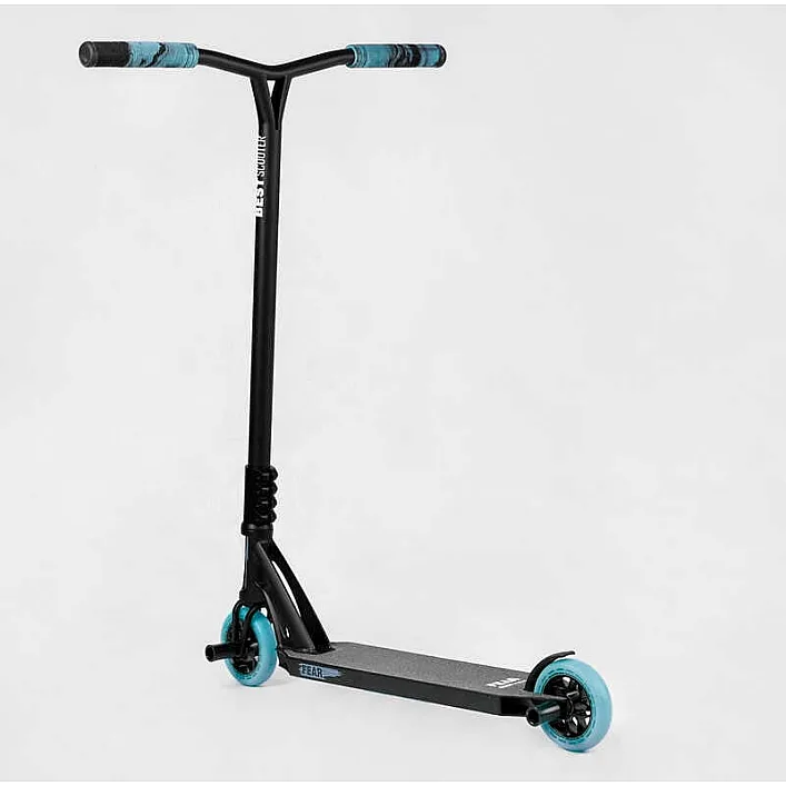 Самокат трюковый МТ-40488 Best Scooter (4) "FEAR", SCS-система, ПЕГИ, алюминиевый диск и дека, колёса PU, d=115мм, ширина руля 58 см