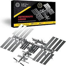Колекційна модель-конструктор Metal Time Astronaut's Lodge Космічна станція МКС механічна (MT017)