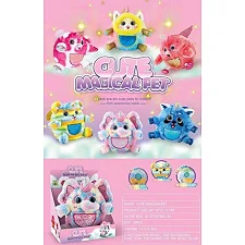 Мягкая игрушка 933-56 E (18/2) “Cute Magical Pet”, 6 видов, свет, 3 мелодии, функция записи голоса, двусторонние пайетки, в коробке