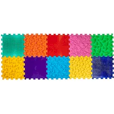 Массажный коврик Ортек Микс Пазлы 10 элементов 9428, г. 1эл. 26*26см (Рез9428)