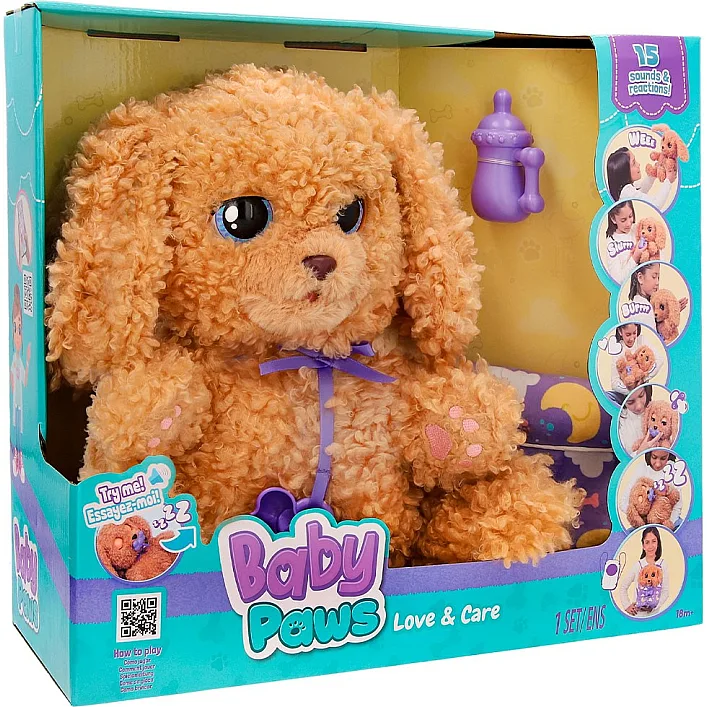 Интерактивная игрушка 921153IM BABY PAWS – ИГРАТЕЛЬНАЯ ЩЕНКА ЛАБРАДУДЛЯ (с аксес.) (Мяк4965)