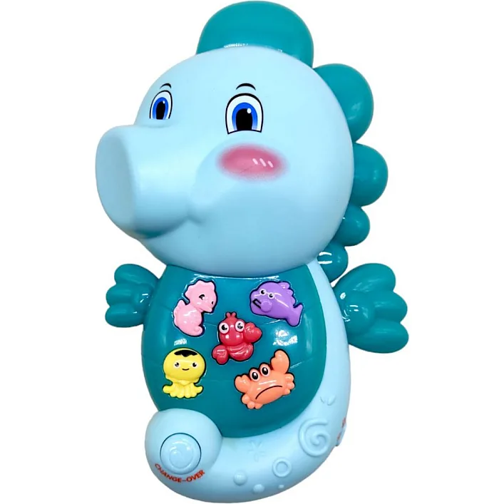 Интерактивная игрушка "Морской конек", бирюзовый