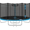 Батут THUNDER OUTSIDE PRO с наружной сеткой 12 футов 366 см черно-голубой