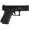 Дитячий пістолет на кульках "Glock 17" Galaxy G15+ метал з кобурою, чорний