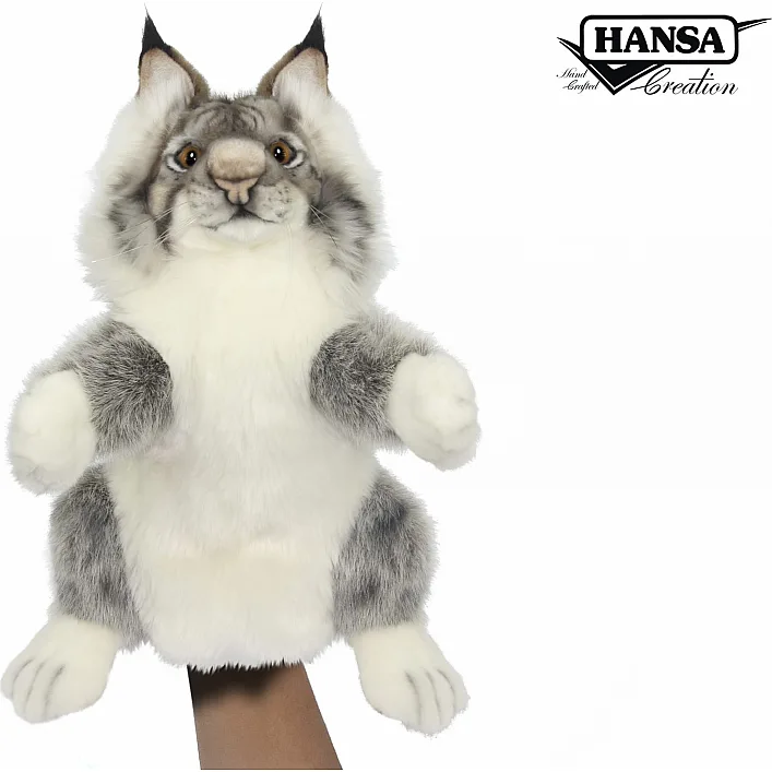 Мягкая игрушка на руку Рысь, серия Puppet, 36 см. высота, Hansa (7948)
