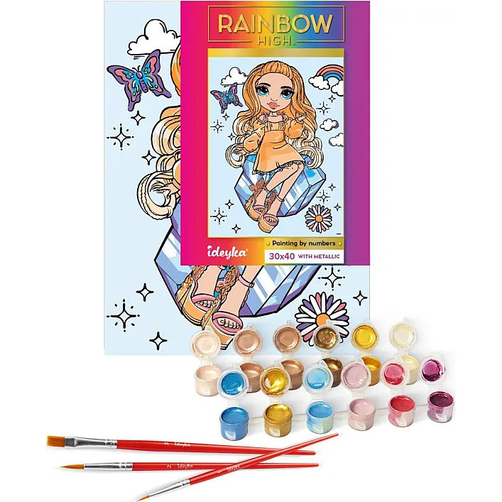 Картина по номерам "Rainbow High Poppy Rowan" 30х40 см