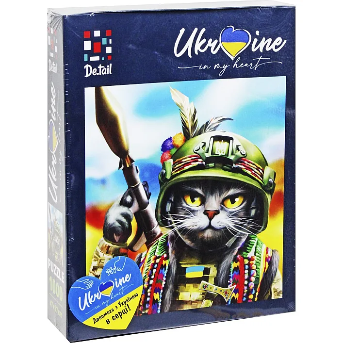 Пазлы &ndash; 1000 элм. "Кот-гранатометчик" DT1000-08 VladiToys (Паз2030)