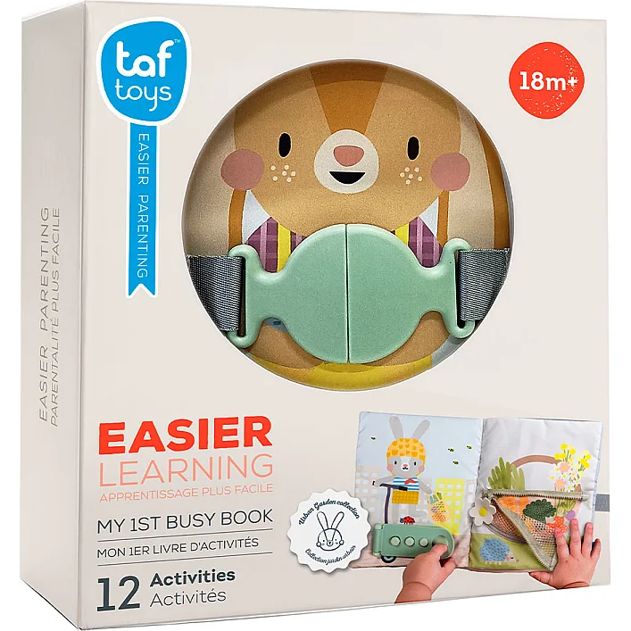 Розвивальна м'яка книжка колекції "Садочок у місті" – БІЗІБУК ЗАЙЧЕНЯТКА