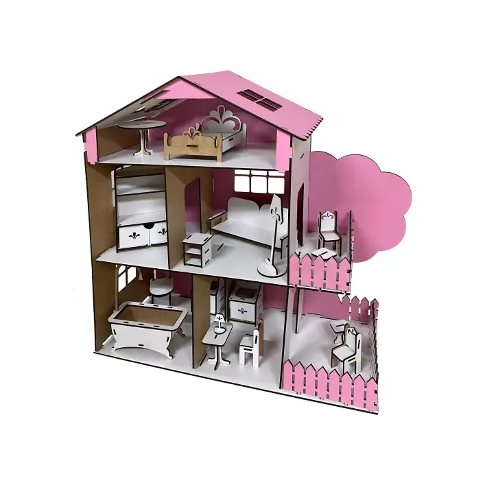 Кукольный домик «TREE HOUSE» Розовый 49*21*50 см (Дев4380)