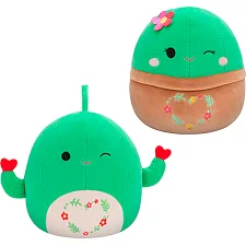 М'яка іграшка SQUISHMALLOWS – ДРУЗІ КАКТУСИ (2 шт, 19 cm)
