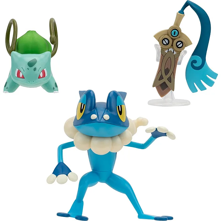 Набор игровых фигурок Pokemon W19 - Хонэдж, Бульбазавр, Фрогадир