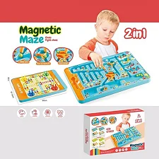 Магнитная игра 2в1 898-9110 (36) сортер, настольная игра, магнитный стилус, в коробке