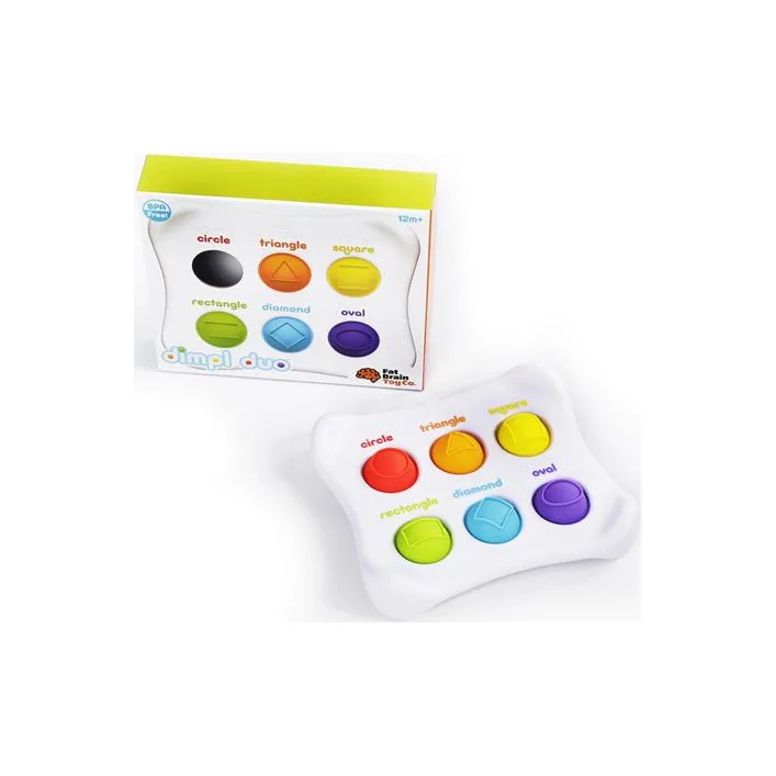 Сенсорная игрушка Fat Brain Toys Dimpl Duo Цвет Форма Брайль (F208EN)