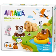 Меганабор самозатвердевающего пластилина Липака – Собаки-друзья