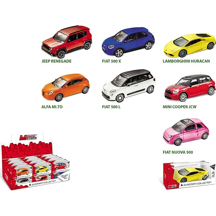 Автомодель EUROPEAN COLLECTION 1:43 (в ассортименте), Mondo (53220)