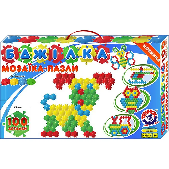 Мозаика-пазлы "Пчелка" (100 элементов)