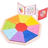 Головоломка Восьмиугольник, New Classic Toys, деревянная, 72 части, арт. 10515