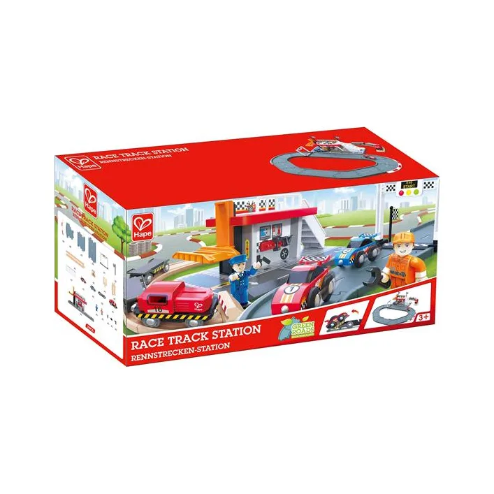 Автотрек Hape Гоночная трасса и станция (E3734)