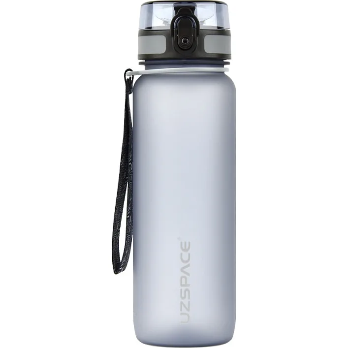 Бутылка для воды UZSPACE 3056(Grey) 1500 мл, серая
