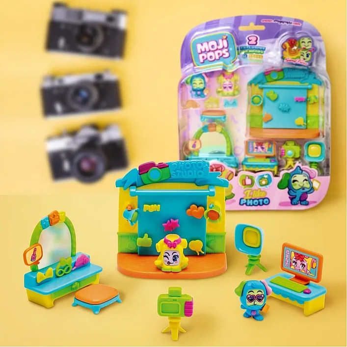 Ігровий набір MOJI POPS серії «Box I Like» – ФОТОСТУДІЯ PMPSV112PL60 2 фігурки, аксесуари (Дів6248)