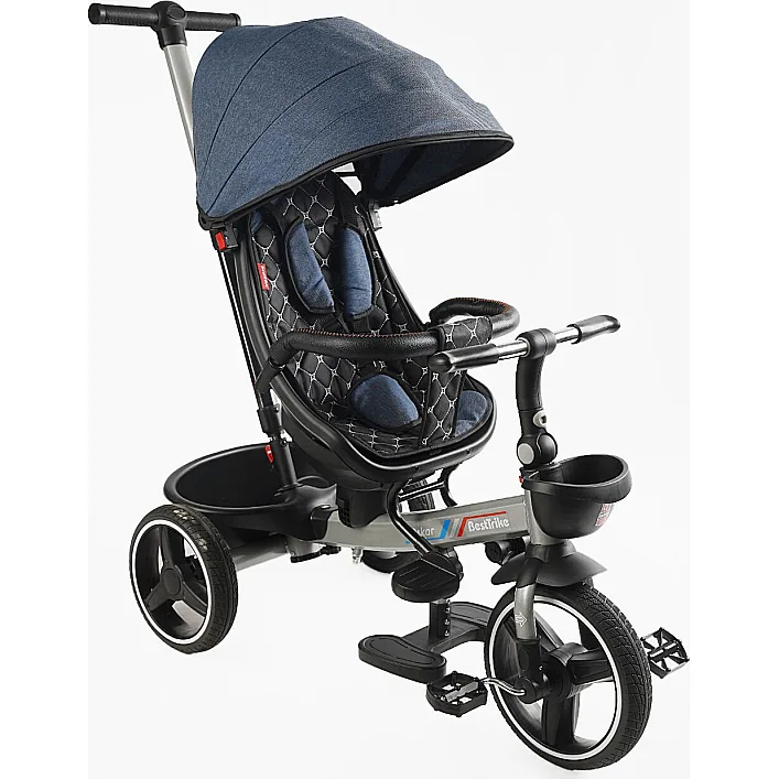 Велосипед 6390 &ndash; 16-133 BestTrike "Oscar" (1) ПОВОРОТНОЕ СИДЕНИЕ, РУЛЬ СОСТАВЛЯЕТСЯ, КОЛЕСА С ПРОГУЛИТЕЛЬНЫМ PU, КОРЗИНА, ТЕЛЕСКОПИЧЕСКАЯ РУЧКА